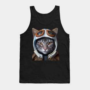 My cat is like a warrior, he is not afraid of anything. I love my cat. Tank Top